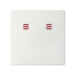 82025-30 Клавиши (2 шт) для двухклавишного выключателя с подсветкой, S82, S82N, S82 Detail, белый Simon