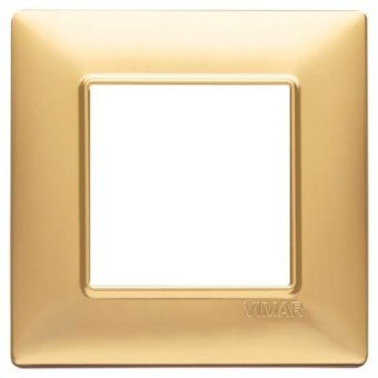 14642.25 Рамка Plana Золото матовое 2 модуля Vimar