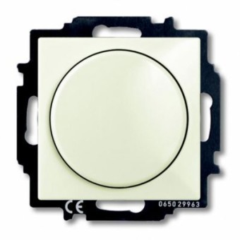 6515-0-0847 (2251 UCGL-96-5), Механизм светорегулятора Busch-Dimmer с центральной платой, 60-400 Вт, серия Basic 55, цвет chalet-white, ABB