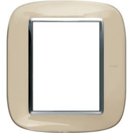 HB4826DA Рамка Axolute Овал Бежевая карамель 3+3 модуля Bticino