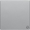 16206054 Клавиша с оттиском символа «Звонок», Q.1/Q.3, цвет: алюминиевый, с эффектом бархата Berker