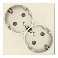 2450459-031 Розетка 2х2К+З Schuko без штор, сл кость Simon 24 2450459-031 Розетка 2х2К+З Schuko без штор, сл кость Simon 24