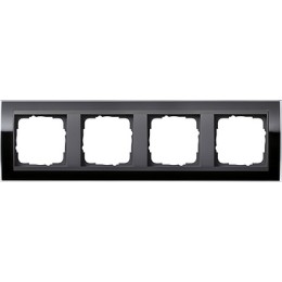 0214738 Рамка Event Clear Черный 4-постовая Gira