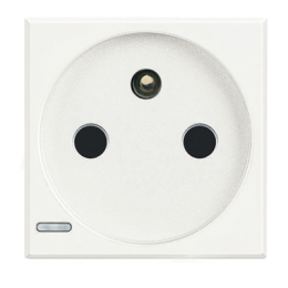 HD4142 Axolute Розетка 2К+З, 10/16 А 250 В с экранированными контактами Bticino