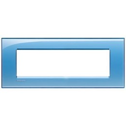 LNA4807AD Рамка LivingLight Квадрат Голубой 7 модулей Bticino