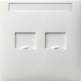 066340 Накладка телефонной розетки Белый Gira S-color