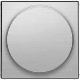 8560.2 AI Накладка с поворотной ручкой для механизма поворотного светорегулятора Нержавеющая сталь , ABB