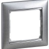 770331 Рамка Valena Алюминий матовый 1-постовая Legrand