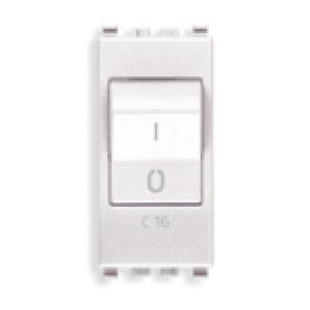 20405.16.B Выключатель термомагнитный 1p+n c16 120-230v , белый Vimar Eikon