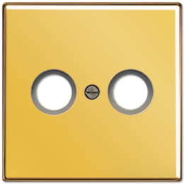 GO2990TV LS 990 Блеск золота Накладка TV-FM розетки Jung LS серия