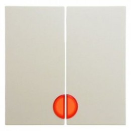 16278982 Клавиши с красной линзой цвет: белый, с блеском S.1 Berker