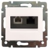 770080 Valena Розетка двойная комп.(RJ45) 1-ая 5 кат UTP + ТЛФ 1-ая (RJ11) Legrand