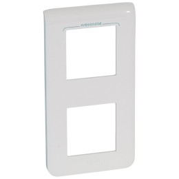 078723 Рамка Mosaic Белый, антибактериальная 2х2-модульная вертикальная Legrand