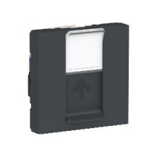 NU341554 Розетка компьютерная, RJ45, одиночная, кат. 6 UTP, 2 модуля, Антрацит Schneider Electric NU341554 Розетка компьютерная, RJ45, одиночная, кат. 6 UTP, 2 модуля, Антрацит Schneider Electric