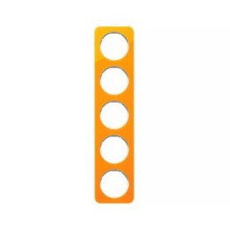 10152339 Рамка R.1 Оранжевый, белый 5-постовая Berker