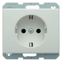 47350069 Штепсельная розетка SCHUKO цвет: полярная белизна, с блеском Arsys Berker