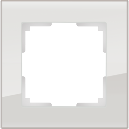 WL01-Frame-01 Рамка на 1 пост (дымчатый,стекло) Favorit Werkel a030785