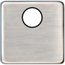 FD04315NS-M TV/SAT Монтажная плата для механизмов с одним коннектором черный, цвет Nickel Satin FEDE