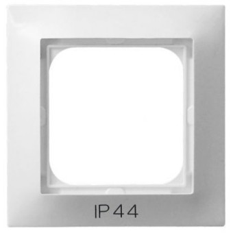 RH-1Y/00 Рамка Ospel Impresja Белый  1-постовая для выключателя IP-44