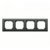 MTN486414 Рамка M-Plan Антрацит 4-постовая Merten