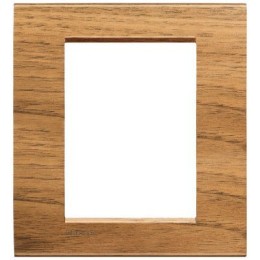 LNA4803LNC Рамка LivingLight Квадрат Европейский орех 3 модуля Bticino