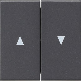 029428 Двойная клавиша для жалюзи со стрелками Антрацит Gira