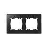 8201620-241 Рамка декоративная, 2 поста, Select, Simon 82 Detail, графит-хром