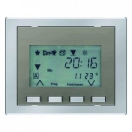 17757004 Tаймер RolloTec "Комфорт" с дисплеем и подключением датчика цвет: стальной, лак K.5 Berker