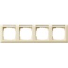 109401 Рамка Standard 55 Кремовый глянец, с полем для надписи 4-постовая Gira