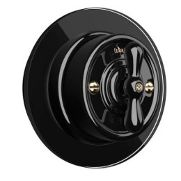 WL21-frame-01 Рамка на 1 пост (Черный) Favorit Runda Werkel a044901