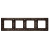 FD01414CO Рамка Granada Copper 4-постовая Fede