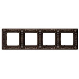 FD01414CO Рамка Granada Copper 4-постовая Fede