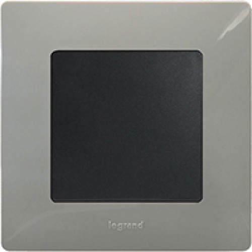 672521 Рамка Etika Светлая галька 1-постовая  Legrand