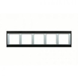 AP585GCRWW Рамка A Plus Хром / Белый 5-постовая Jung