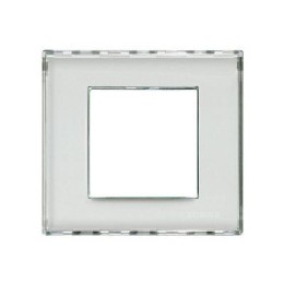 LND4802KR Рамка LivingLight Квадрат Прозрачный 2-модульная Bticino