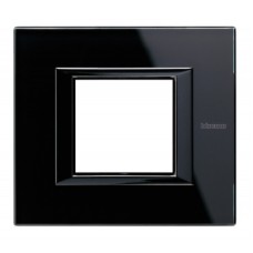 HA4802VNB Рамка Axolute Квадрат Черный Nighter 2-модульная Bticino HA4802VNB Рамка Axolute Квадрат Черный Nighter 2-модульная Bticino