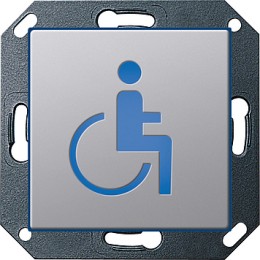 2794203 Светодиодный указатель с пиктограммой "эскалатор" Алюминий Gira E22