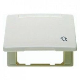 11550002 Промежуточная рамка с откидной крышкой и полем для надписи цвет: белый, с блеском Arsys Berker