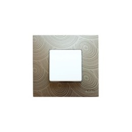 2700617-805 Накладка декоративная на рамку базовую, 1 пост, Simon 27 Play, Extrem, текстурный серый