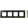 8201640-246 Рамка декоративная, 4 поста, Select, Simon 82 Detail, графит-медь