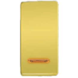 FD04313OB Клавиша для двухклавишных выключателей с подсветкой, цвет Bright Gold FEDE