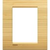 LNA4826LBA Рамка LivingLight Квадрат Бамбук 3+3 модуля Bticino