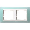 0212395 Рамка Event Салатовый / Белый 2-постовая Gira