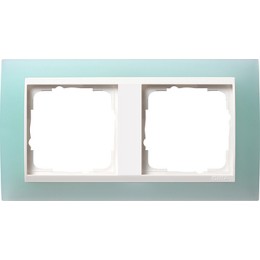 0212395 Рамка Event Салатовый / Белый 2-постовая Gira