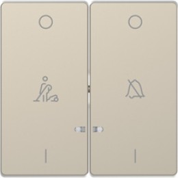 MTN3429-6033 D-life клавиша 2-ная, линзой led, символ: звонок/горничная, сахара Merten