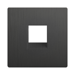 WL04-RJ-11-CP Накладка для телефонной розетки RJ11 (графит рифленый) Antik Werkel a046600