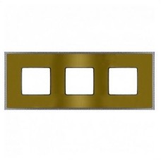 FD01433OBCB Рамка Belle Epoque Metal Bright gold / Bright chrome 3-постовая гор/верт. Fede FD01433OBCB Рамка Belle Epoque Metal Bright gold / Bright chrome 3-постовая гор/верт. Fede