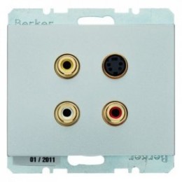 3315327004 BMO CINCH/S-VIDEO K.5 цвет: лакированный алюминий Berker