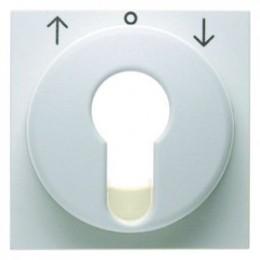 15061909 Центральная панель для жалюзийного замочного выключателя/кнопки цвет: полярная белизна, матовый S.1/B.1/B.3/B.7 Glas Berker