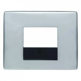 10340004 Центральная панель для розетки TAE цвет: нержавеющая сталь Arsys Berker